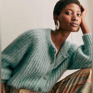 Sezane Emile Cardigan - Sea Mist